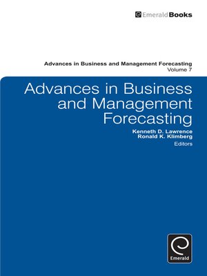 cover image of Advances in Business and Management Forecasting, Volume 7